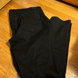 Lee Women’s Black 5-pocket Regular Fit Straight Leg Mid Rise 14/32 Medium EUC